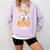 Toddler Boo Crew Babysitters Daycare Teacher Halloween Party Comfort Colors Sweatshirt Orchid