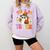 Trick Or Teach Cute Ghost Coffee Pumpkins Halloween Teacher Comfort Colors Sweatshirt Orchid