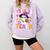 Trick Or Teach Teacher Ghost Teaching Fun Halloween Teacher Comfort Colors Sweatshirt Orchid