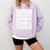 Never Underestimate A Private School Teacher Back To School Comfort Colors Sweatshirt Orchid