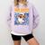 Van Ghost Art Teacher Halloween Van Gogh Starry Night Comfort Colors Sweatshirt Orchid
