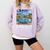 Van Go Retro Vanlife Art Teacher Comfort Colors Sweatshirt Orchid