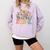 Wildflower Pre-K Preschool Team Floral Teacher Girls Comfort Colors Sweatshirt Orchid