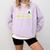 I Am Working For Christmas Break Teacher Christmas Comfort Colors Sweatshirt Orchid