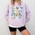 World Down Syndrome Day Awareness T21 Teacher Women Men Kids Comfort Colors Sweatshirt Orchid