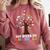 100 Days In The Books Reading Teacher 100th Day Of School Comfort Colors Sweatshirt Crimson