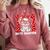 100 Days Smarter 101st Day School Dalmatian Dog Teacher Kids Comfort Colors Sweatshirt Crimson