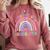 100th Day Of Kindergarten Teacher Kids 100 Days Smarter Comfort Colors Sweatshirt Crimson