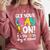 100th Day Of School Get Your Cray On Teacher Comfort Colors Sweatshirt Crimson