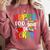 100th Day Of School Teachers Kids Girls Child Happy 100 Days Comfort Colors Sweatshirt Crimson