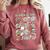 12 Days Of Art Teacher Christmas Artists Painter Educational Comfort Colors Sweatshirt Crimson