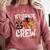 1st Grade Boo Crew Cute Ghost Halloween Teacher Kids Comfort Colors Sweatshirt Crimson
