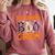 1st Grade Boo Crew First Grade Halloween Teacher Comfort Colors Sweatshirt Crimson