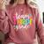 3rd Grade Team Pencil Teacher Student Back To School Girls Comfort Colors Sweatshirt Crimson