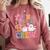 4th Grade Boo Crew Fourth Grade Teacher Kids Happy Halloween Comfort Colors Sweatshirt Crimson