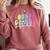 4th Grade Squad Fourth Teacher Student Team Back To School Comfort Colors Sweatshirt Crimson