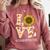 4th Grade Teacher Love Autumn Fall Sunflower Appreciation Comfort Colors Sweatshirt Crimson