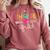 5th Grade Squad Fifth Teacher Student Team Back To School Comfort Colors Sweatshirt Crimson