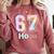 67 Ho Holmium Science Teacher Elements Table Six Seven Meme Comfort Colors Sweatshirt Crimson