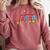 67 Ice Cream Drip Meme Math Teacher School Square Root 4489 Comfort Colors Sweatshirt Crimson