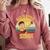 67 Meme Six Seven Bruh Retro Dabbing Teacher School Comfort Colors Sweatshirt Crimson