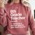 8th Grade Teacher Definition Back To School First Day Comfort Colors Sweatshirt Crimson