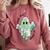 AAC Ghost Tell Me About It Speech Pathology AAC Sped Teacher Comfort Colors Sweatshirt Crimson