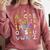 ABC Animals Alphabet Graphic Boys Girls Kindergarten Teacher Comfort Colors Sweatshirt Crimson