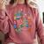 ABC Cute Monster Alphabet Halloween Teacher Costume Kids Comfort Colors Sweatshirt Crimson