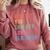Admit It You Low Key Love ELA Bruh English Teacher Comfort Colors Sweatshirt Crimson