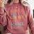 Admit It You Low Key Love Science Bruh Scientist Teacher Comfort Colors Sweatshirt Crimson