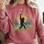 Adventure Awaits Bigfoot Teacher Kindergarten Back To School Comfort Colors Sweatshirt Crimson
