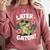 Alligator Later Gator Teacher Summer Last Day Fun Comfort Colors Sweatshirt Crimson