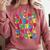 Alphabet Animals ABCs Zoo Kids Boys Girls Teacher Comfort Colors Sweatshirt Crimson