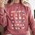 American Sign Language For Teachers ASL Alphabet Comfort Colors Sweatshirt Crimson American Sign Language For Teachers ASL Alphabet Comfort Colors Sweatshirt Crimson
