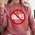 Anti Bullying No Bullies School Teacher Student Kindness Comfort Colors Sweatshirt Crimson