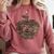 Apple Camoflauge Clothing Camo Student Teacher Cute School Comfort Colors Sweatshirt Crimson