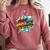 Art Is My Superpower Comic Artist Art Teacher Superhero Comfort Colors Sweatshirt Crimson