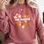 Art Teacher Heart Autumn Thanksgiving Kids Comfort Colors Sweatshirt Crimson