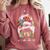 Art Teacher Life Messy Bun Back To School Art Teacher Comfort Colors Sweatshirt Crimson