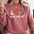 Art Teacher Peace Love Art For Artists And Painters Comfort Colors Sweatshirt Crimson
