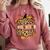 Autumn Fall SPED ED Teacher Thankful Grateful Pumpkin Retro Comfort Colors Sweatshirt Crimson