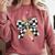 Back To School Hello Fifth Grade Teacher Coquette Pencil Bow Comfort Colors Sweatshirt Crimson