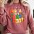 Back To School Hooray It's Art Day Art Teacher Artist Comfort Colors Sweatshirt Crimson