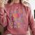Back To School Kindergarten Alphabet ABC Teacher Women Kids Comfort Colors Sweatshirt Crimson