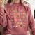 Back To School Kindergarten Teacher ABCs Animals Alphabet Comfort Colors Sweatshirt Crimson