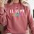 Back To School I Love My Students Teachers Women Boys Girls Comfort Colors Sweatshirt Crimson