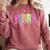 Back To School Neon Checkered First Grade Colorful Teacher Comfort Colors Sweatshirt Crimson Back To School Neon Checkered First Grade Colorful Teacher Comfort Colors Sweatshirt Crimson