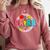 Back To School Para For Men Women Teacher Comfort Colors Sweatshirt Crimson