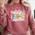 Back To School Pre-K Preppy Teacher Girl Comfort Colors Sweatshirt Crimson Back To School Pre-K Preppy Teacher Girl Comfort Colors Sweatshirt Crimson